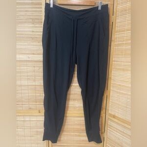 Lole black joggers athletic pants drawstring woman’s large EUC